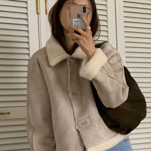 가내스라 보엘 무스탕 라이트베이지 이미지