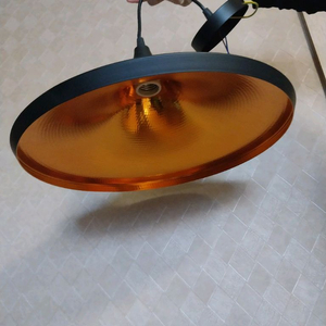 블랙골드 포인트 펜던트 조명 갓