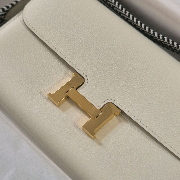 에르메스 콘스탄스 투고 woc 머쉬룸 에크루 금장 에르백 피코탄 가든파티 에블린미니--1