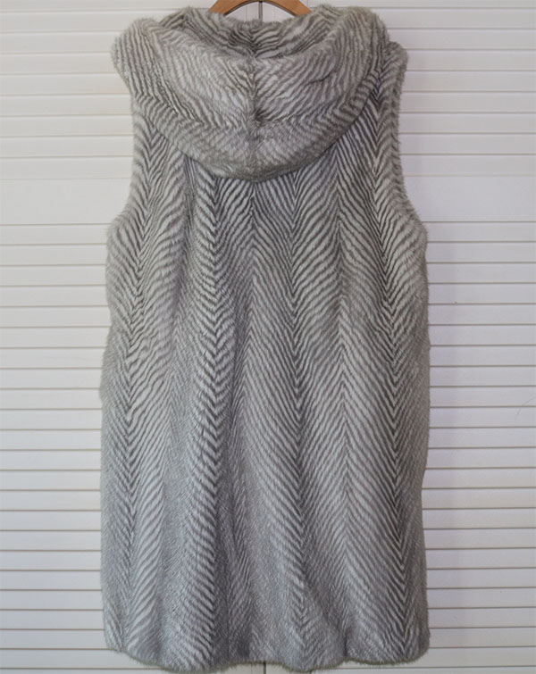 진도모피 후드밍크 베스트밍크 밍크코트--1