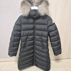 정품 몽클레르 아벨 10A 블랙 폭스퍼 아동 몽클레어 롱패딩 몽클패딩 초등패딩