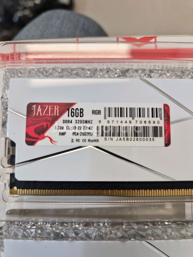 JAZER DDR4 3200MHz 16GB RGB 램 2개 (32GB)--4