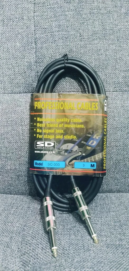 3m 일렉기타 케이블 연결선 EQ 통기타 SD 앰프 이미지