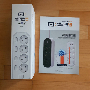 엘리펀트탭 화재감지 자동소화 4구 멀티탭 새제품 이미지