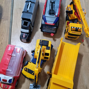 유아 중장비 자동차 장난감 덤프트럭 소방차 포크레인 트레일러 크레인