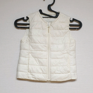 탑텐키즈 패딩 조끼 110 화이트