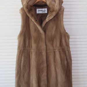 근화모피 밍크 후드 베스트 밍크코트