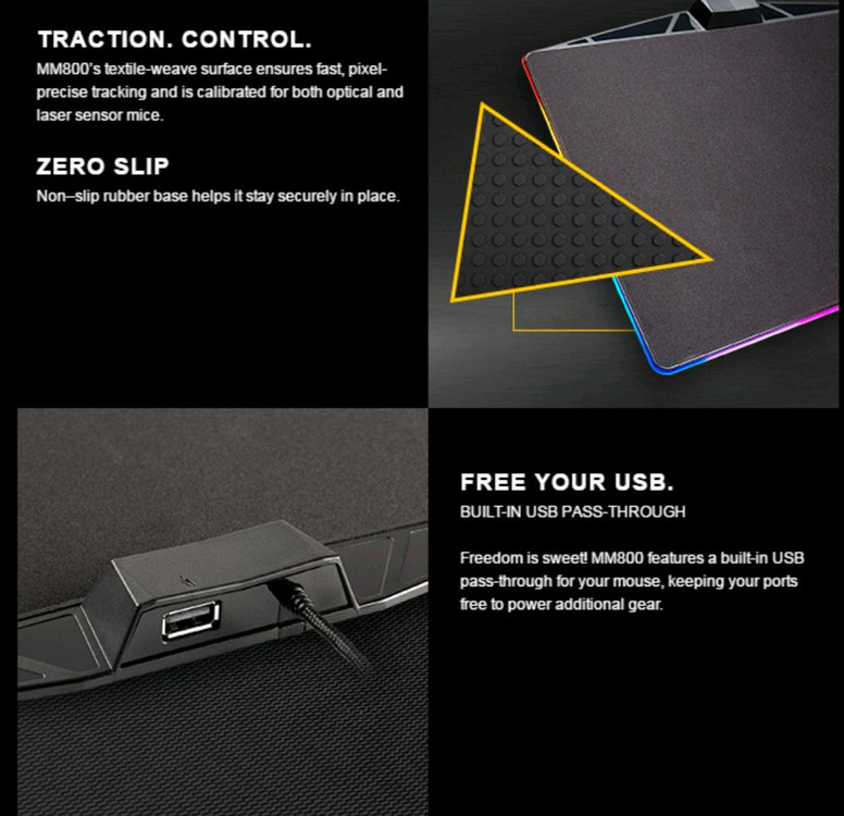 mm800 rgb 커세어 폴라리스 RGB 마우스패드, 끝판왕 마우스패드--3
