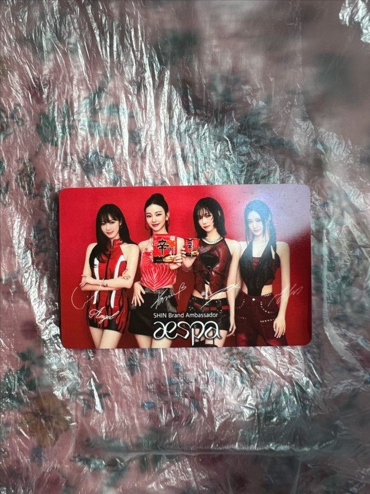 신라면 에스파 포토 카드--1