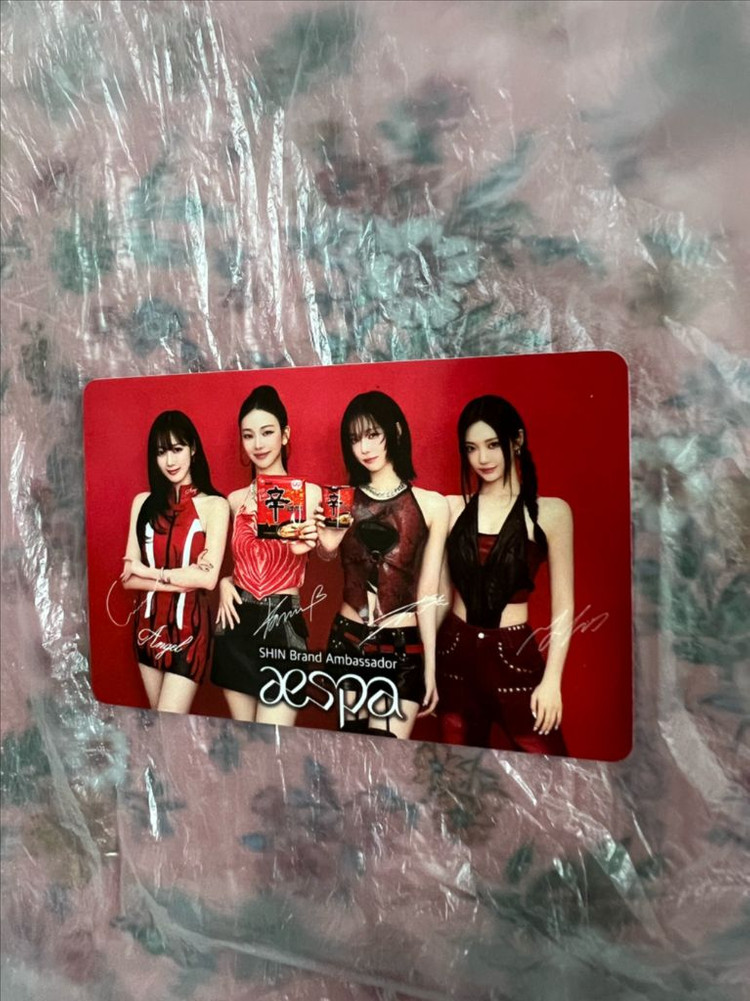 신라면 에스파 포토 카드--2