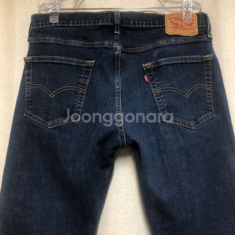 리바이스 502 레귤러 테이퍼드 데님 팬츠 W33--4