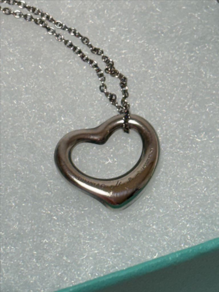 티파니앤코 엘사퍼레티 오픈하트 실버 목걸이 16mm 이미지