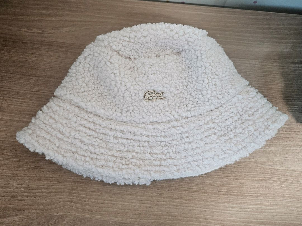 라코스테 양면 뽀글이 버킷햇 모자--0