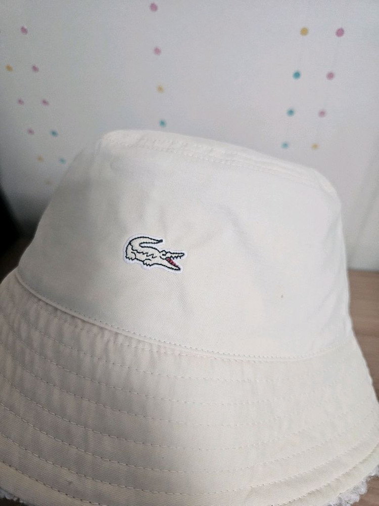 라코스테 양면 뽀글이 버킷햇 모자--3