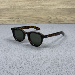 모스콧 렘토쉬 스타일 레트로 다벤 두꺼운 편광 선글라스 톨토이즈&다크 그린 렌즈