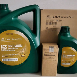 싼타페 DM 더프라임 디젤 순정 엔진오일세트