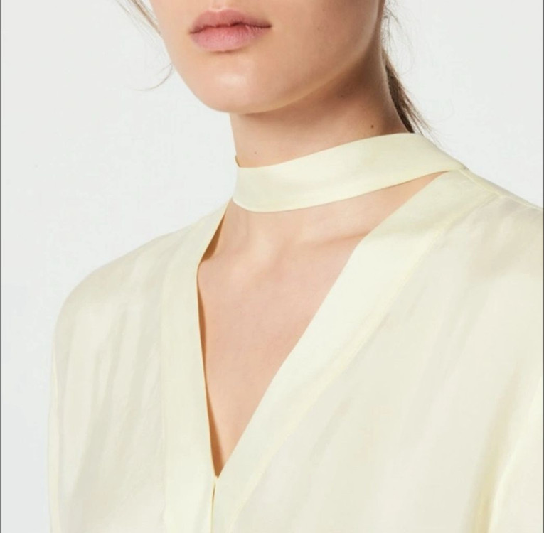 산드로 백리본 블라우스 사이즈 36--1