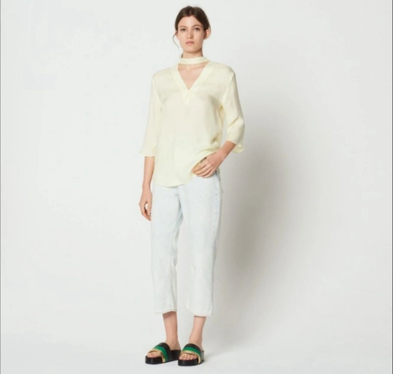 산드로 백리본 블라우스 사이즈 36--3