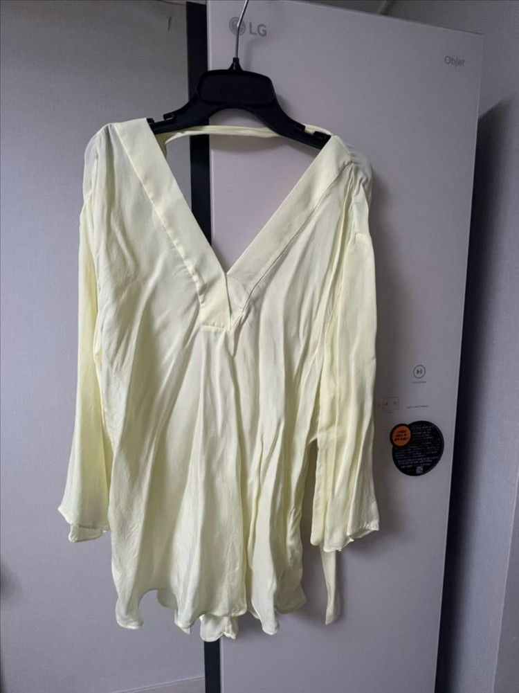 산드로 백리본 블라우스 사이즈 36--4