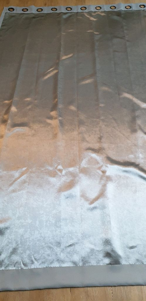 쉬즈홈 트루디 아일렛 암막 커튼 4P (아이보리, 그레이)--3