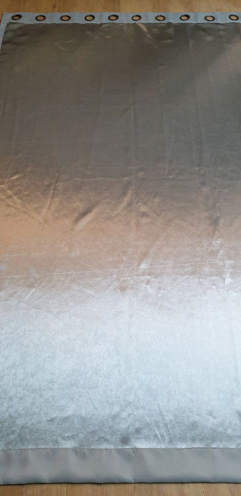 쉬즈홈 트루디 아일렛 암막 커튼 4P (아이보리, 그레이)--5