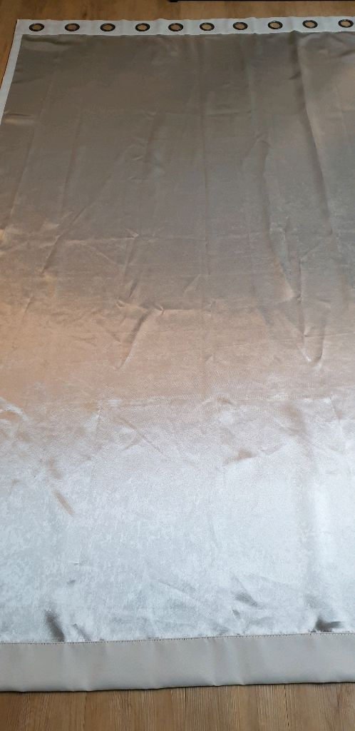 쉬즈홈 트루디 아일렛 암막 커튼 4P (아이보리, 그레이)--9