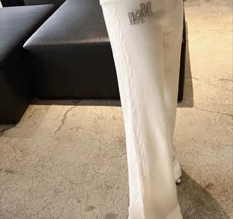 수입 M 꽈배기 니트 집업 트레이닝 세트--2