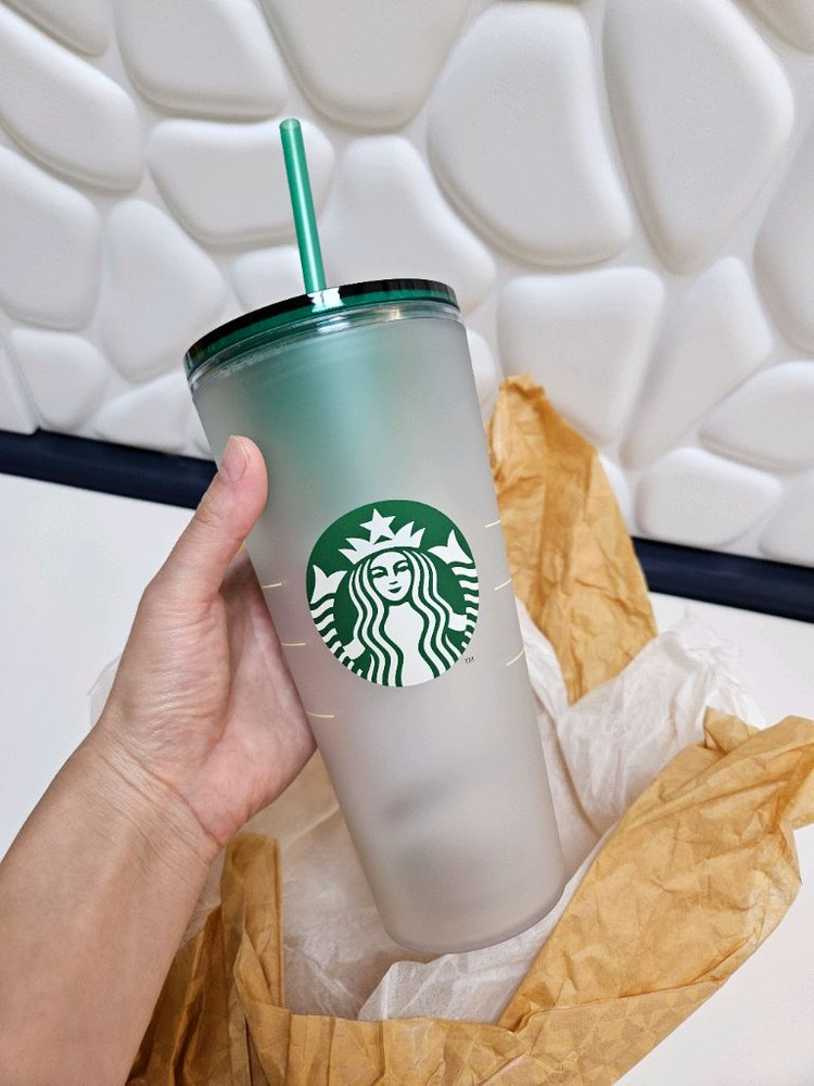 스타벅스 그린 그라데이션 콜드컵 591ml 새상품--1