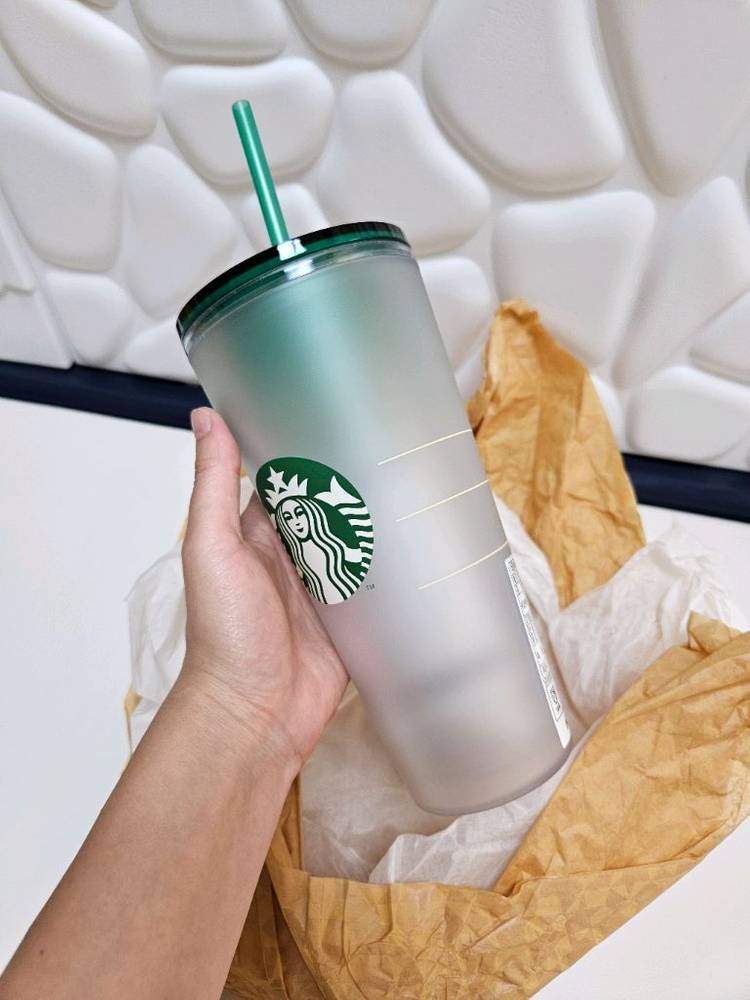 스타벅스 그린 그라데이션 콜드컵 591ml 새상품--2