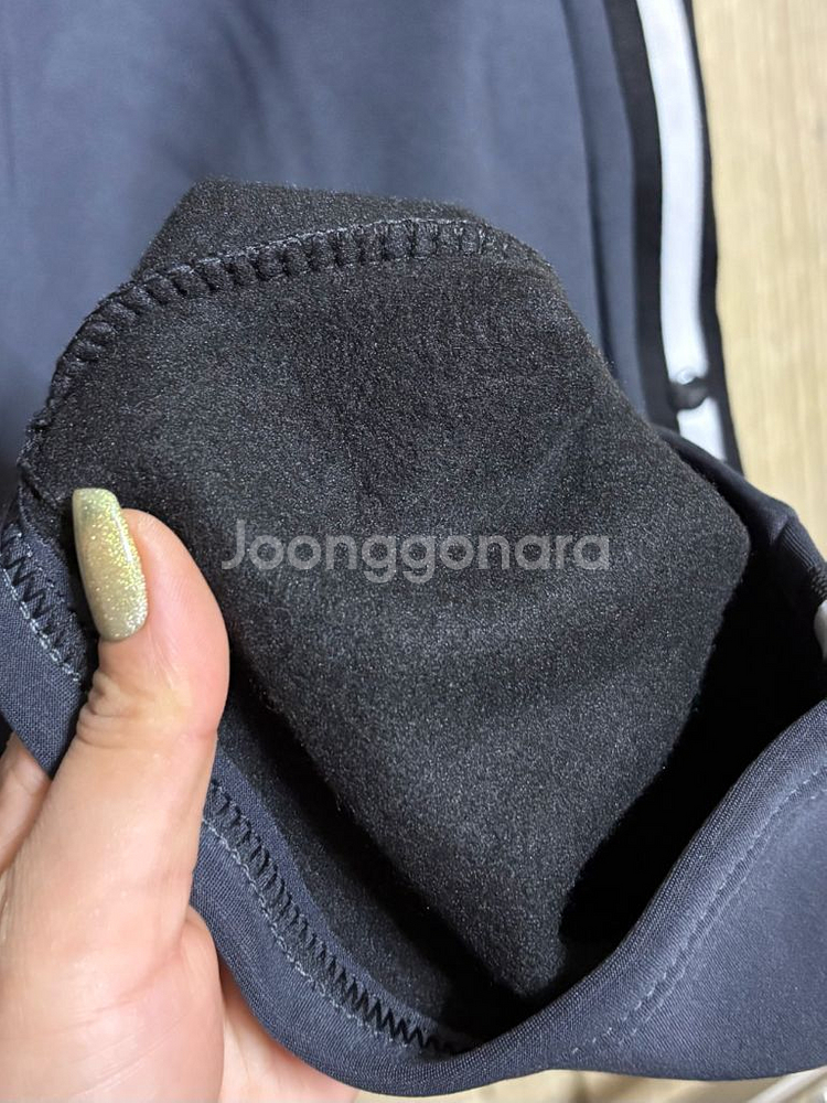 허리밴딩 기모 일자바지--5