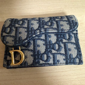 디올 오블리크 새들 카드지갑