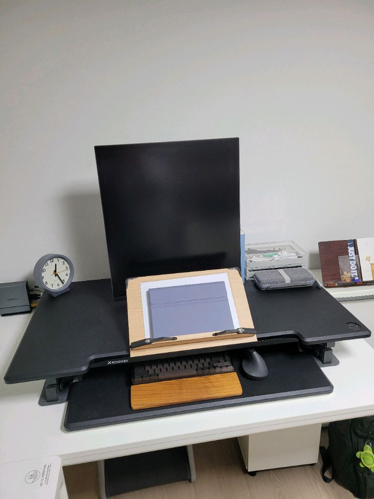 [판매] 렌데스크 전동 와이드 스탠딩 책상(모션데스크)--1