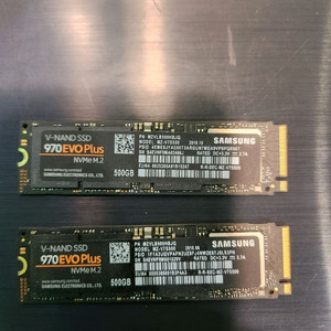 삼성970evo 500g nvme m.2 ssd 2개