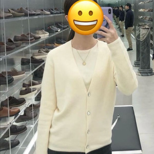 VW 베라왕 크림 바닐라 긴팔니트와 쥬얼가디건 2종 세트 이미지