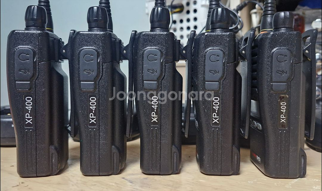 국산 윈어텍 업무용 무전기 xp-400 5대 일괄 중고판매--2