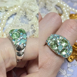 화려한 볼드 패션 반지들 4종 일괄