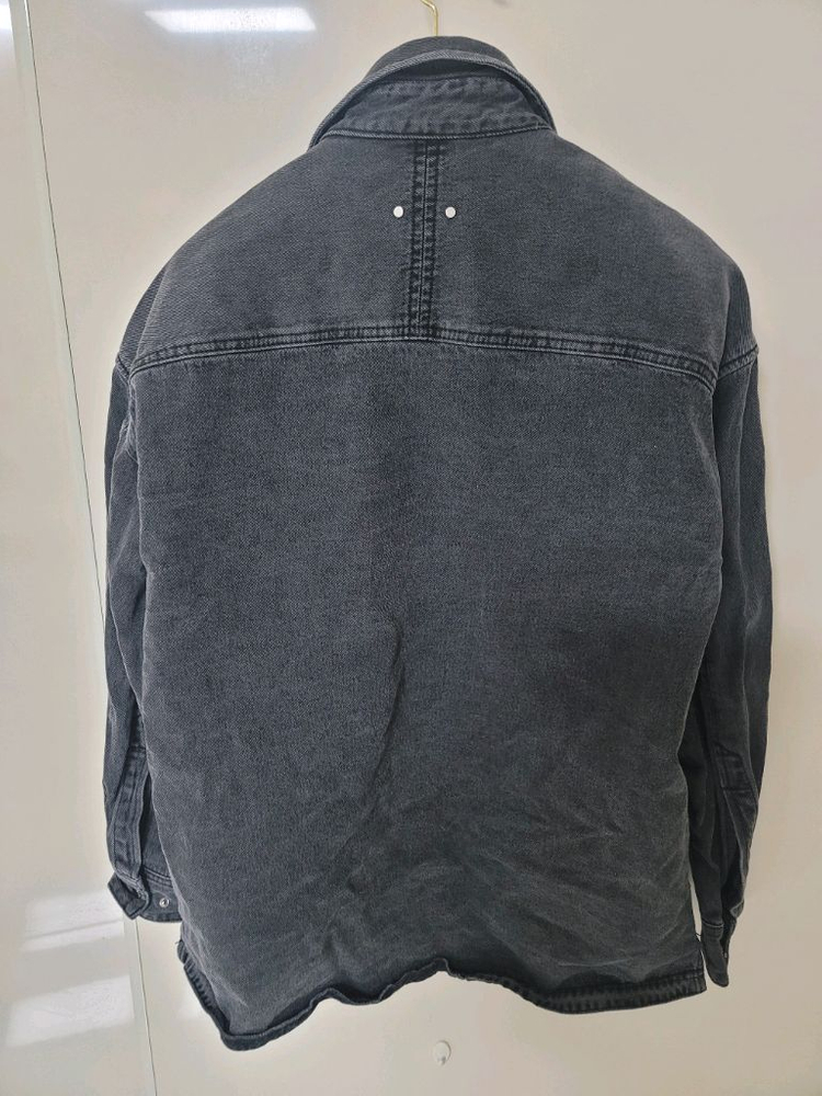 ANDEW 오버핏 데님 흑청 트러커자켓 105사이즈 상태굿--1