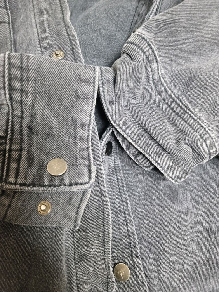 ANDEW 오버핏 데님 흑청 트러커자켓 105사이즈 상태굿--2