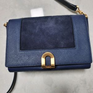 러브캣 그랑보네르 숄더백 가죽+스웨이드 상태극상