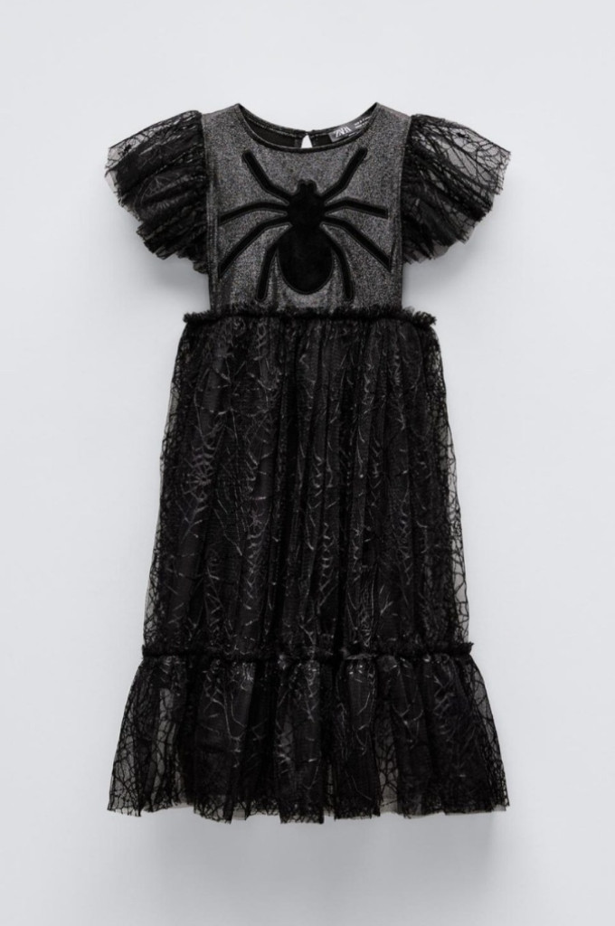 상태좋음> Zara 코스튬 마녀원피스 5~7세 + 빗자루--1