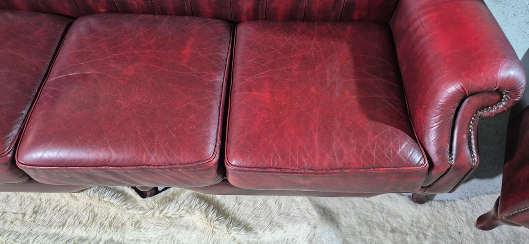 체스터필드 이태리 마스트로또 전체 천연가죽3+1인 소파--6