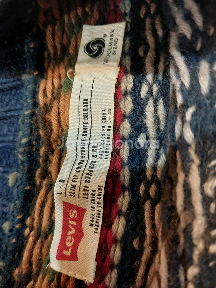 리바이스 노르딕 페어아일 니트 L 사이즈(105) 택포 29,000원--2