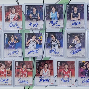 2025-26 SCC KOVO 코보 여자 배구선수 친필 오토 사인카드
