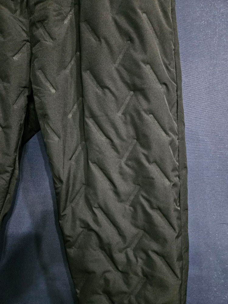 퀼팅 블랙 남성 허리 36~38 보아털 패딩 조거팬츠--3