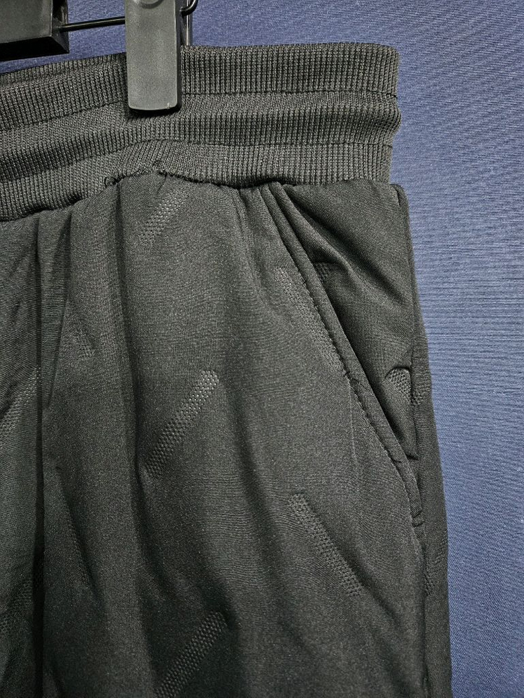 퀼팅 블랙 남성 허리 36~38 보아털 패딩 조거팬츠--6