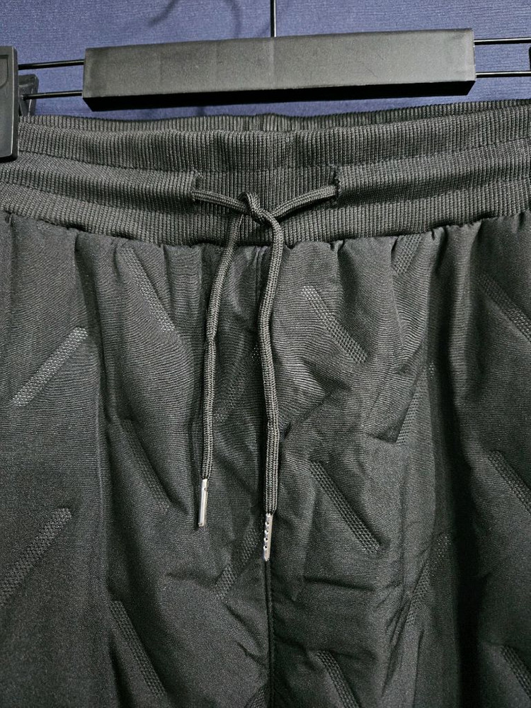 퀼팅 블랙 남성 허리 36~38 보아털 패딩 조거팬츠--7