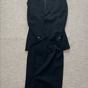 베르사체 울 자켓 스커트 셋업 여성 수트