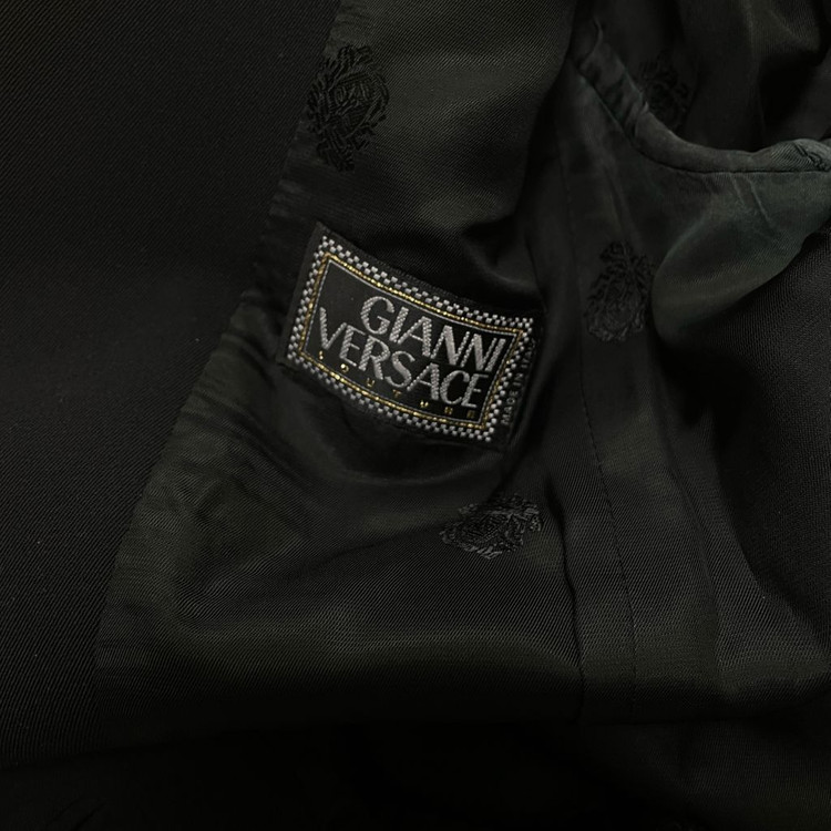 베르사체 울 자켓 스커트 셋업 여성 수트--3