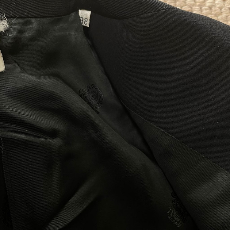 베르사체 울 자켓 스커트 셋업 여성 수트--5