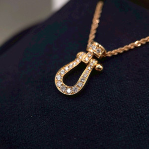 프레드포스텐목걸이 18K풀파베핑크골드미디엄풀세트